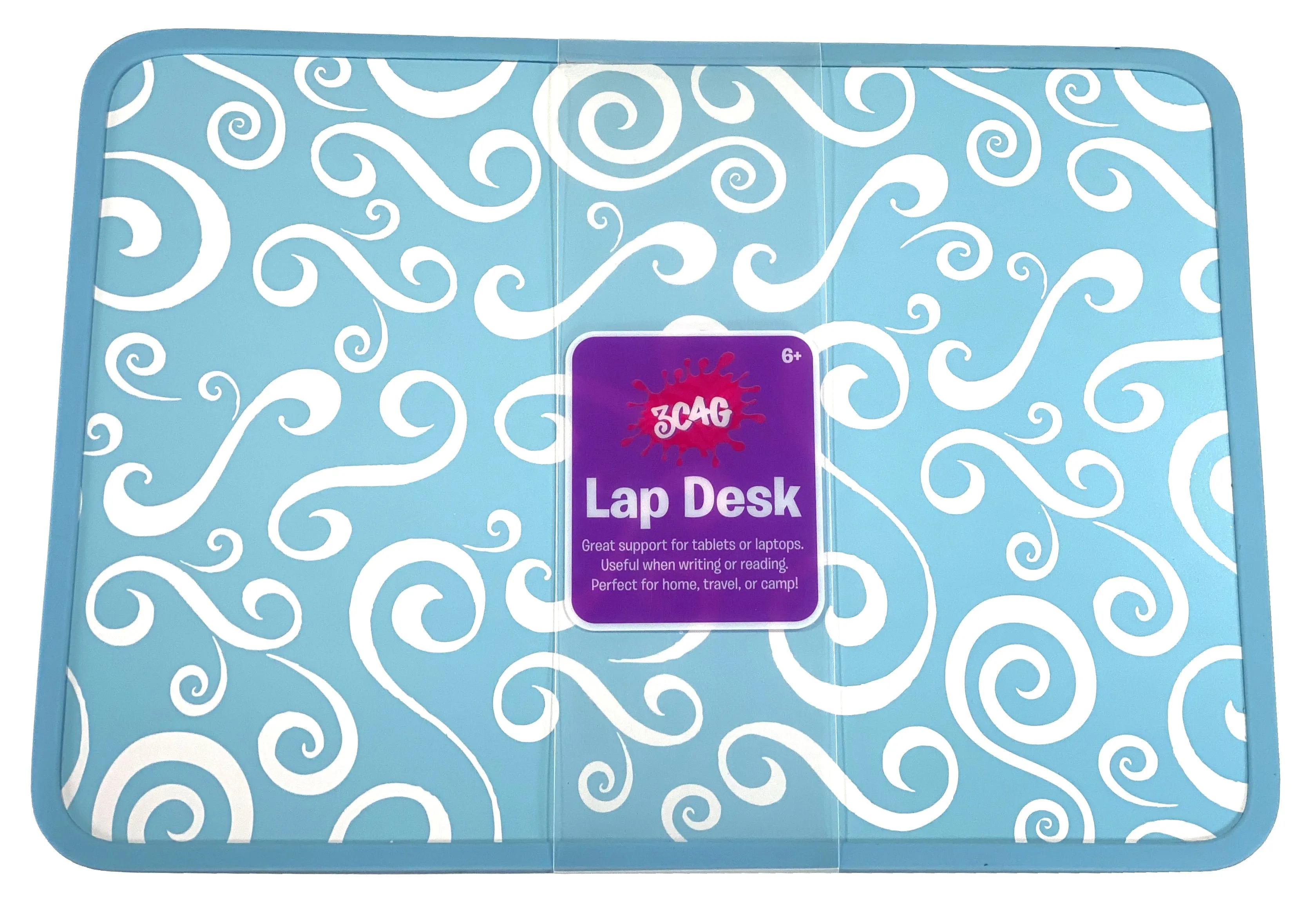 Blue Scroll Lap Desk