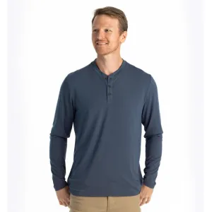 Mens Bamboo Flex Long Sleeve Henley