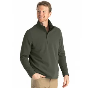 Mens Gridback Fleece Snap Pullover