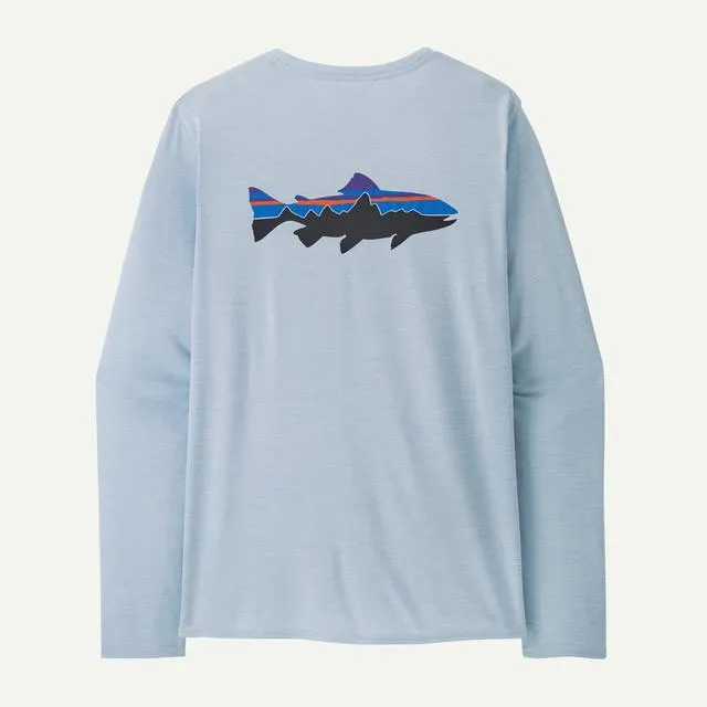 Mens L/s Cap Cool Daily Graphic Shirt - Waters