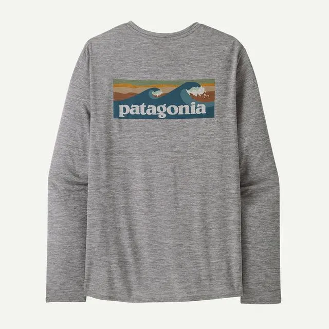 Mens L/s Cap Cool Daily Graphic Shirt - Waters