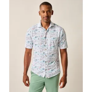 Mens Short Sleeve Hangin' Out Button Up Shirt - Making Waves