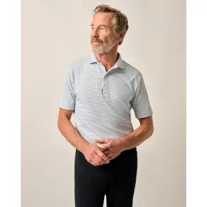 Mens Vik Striped Jersey Performance Polo