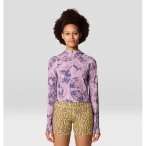 Womens Crater Lake Half Zip Crop Hoody
