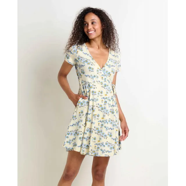 Womens Freesia Wrap Ss Dress
