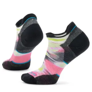 Womens Run Targeted Cushion Brushed Print Low Ankle Socks